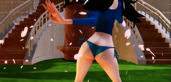  -MMD One Piece- Nico Robin twerking and dancing